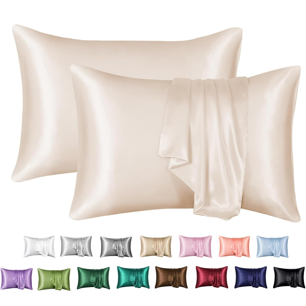 Silk Pillowcase - 2 pak sarung bantal Satin untuk