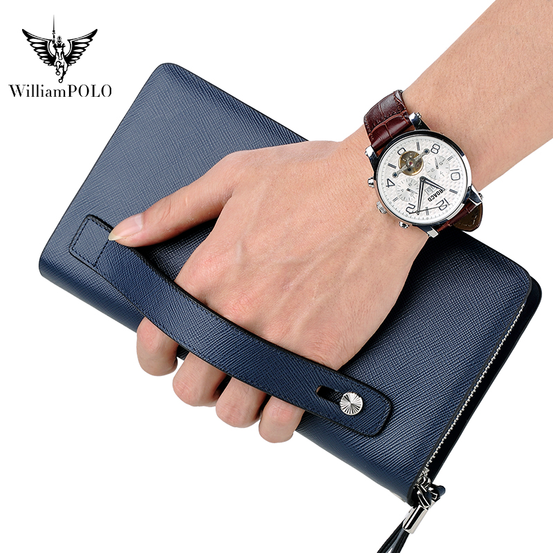 Leather Wallet Men - WILLIAMPOLO Tas Kulit Pria Mewah Kapasitas