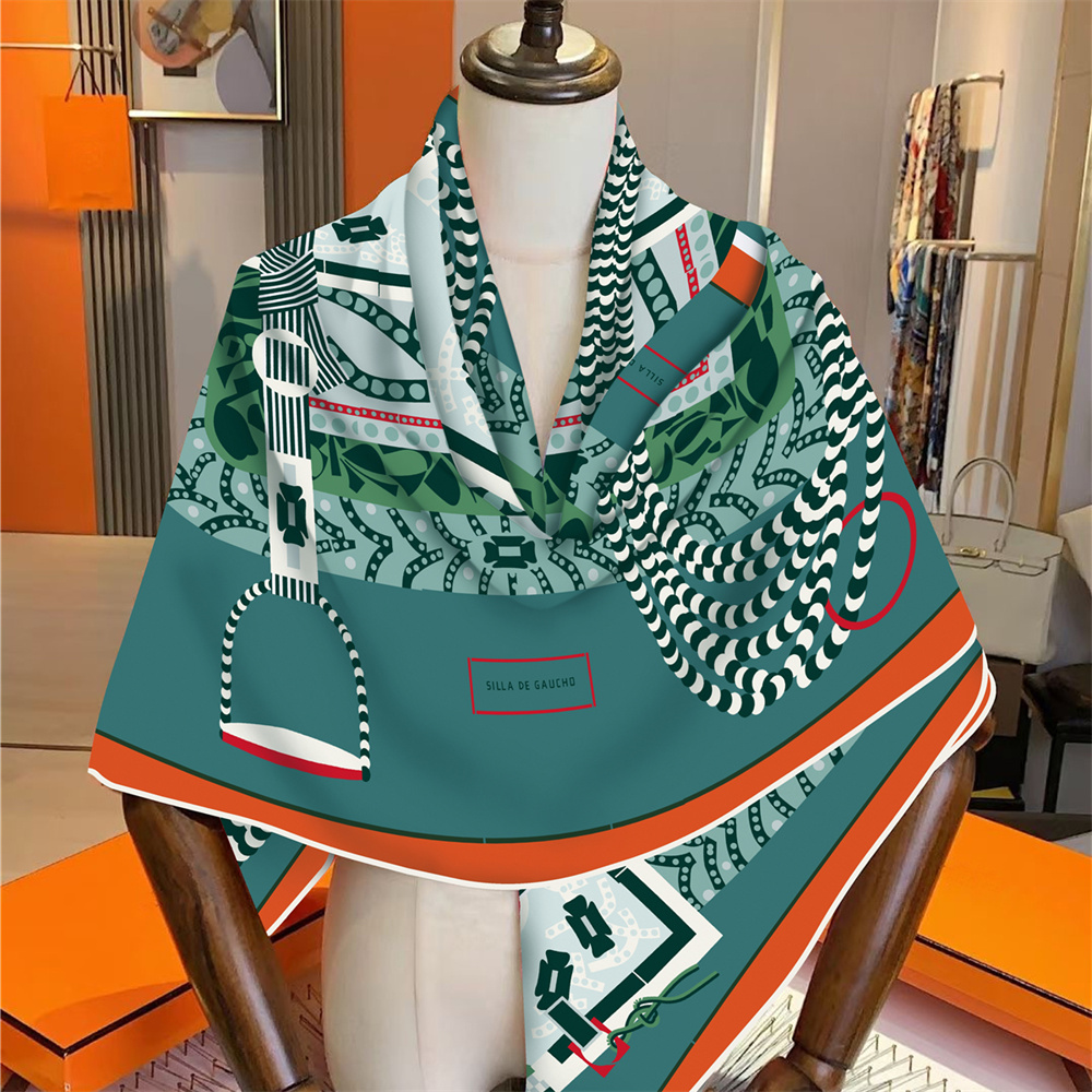 Cashmere Scarf - Syal Kasmir Sutra Wanita Syal Gulung