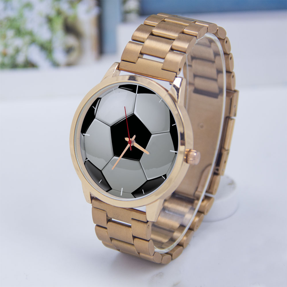 Gold Plated Jewelry - Jam Tangan Pria Desain Sepak Bola