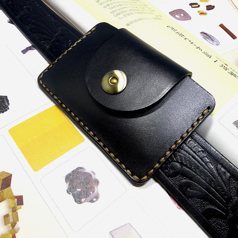 Leather Wallet Men - Blongk Tas Pinggang Ultra Tipis Paket