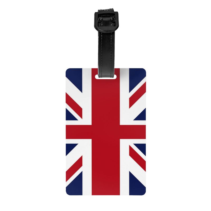 Travel Luggage Set - Label Bagasi Retro Union Jack dengan