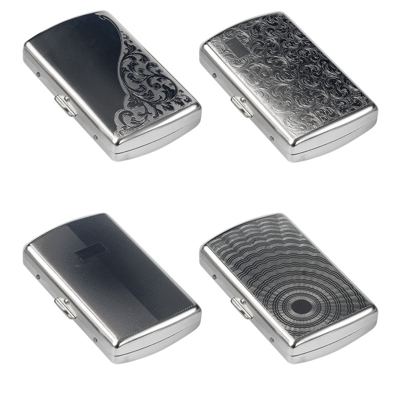 Premium Cigar Case - Kotak Penyimpanan Rokok Logam Portabel 12