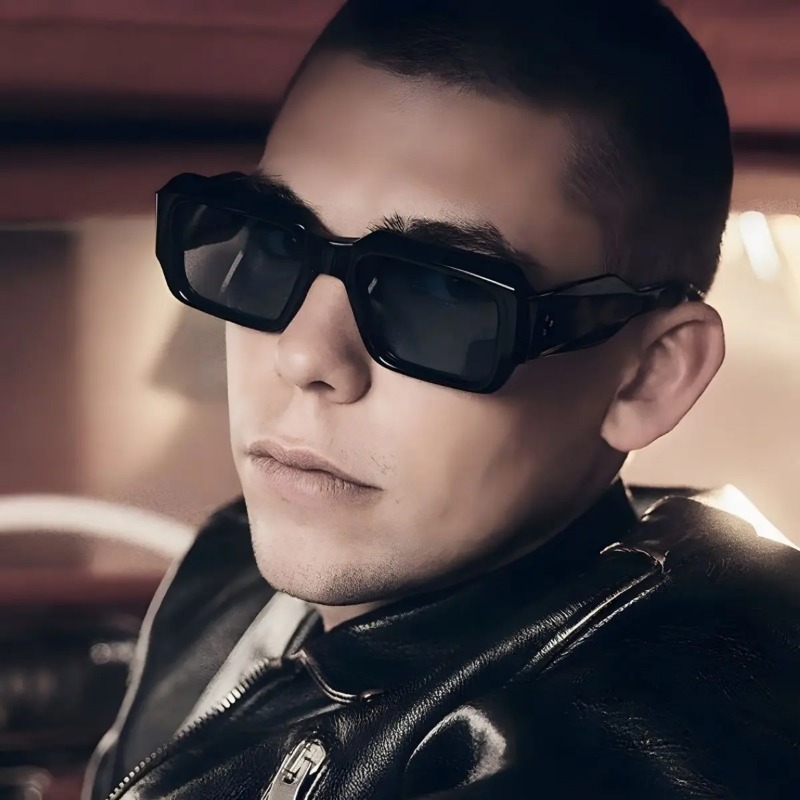 Designer Sunglasses - Kacamata Hitam Persegi Baru, Model Retro,