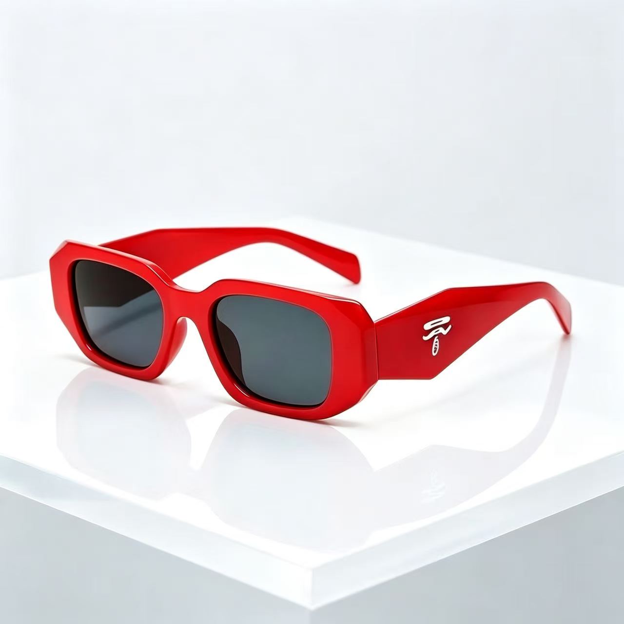 Designer Sunglasses - Kacamata hitam persegi klasik unisex pria