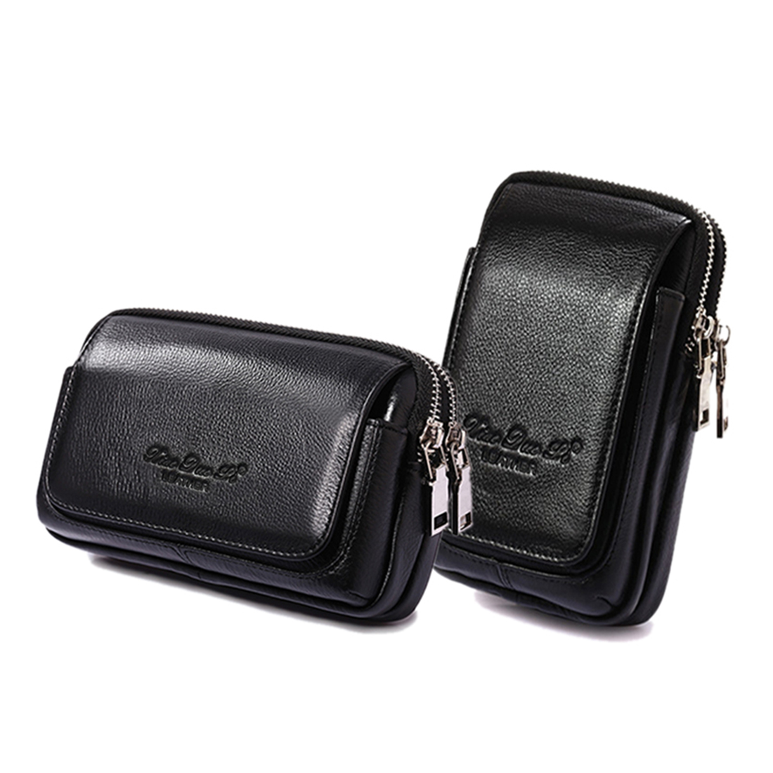 Leather Wallet Men - Tas sabuk pinggang kulit asli pria,