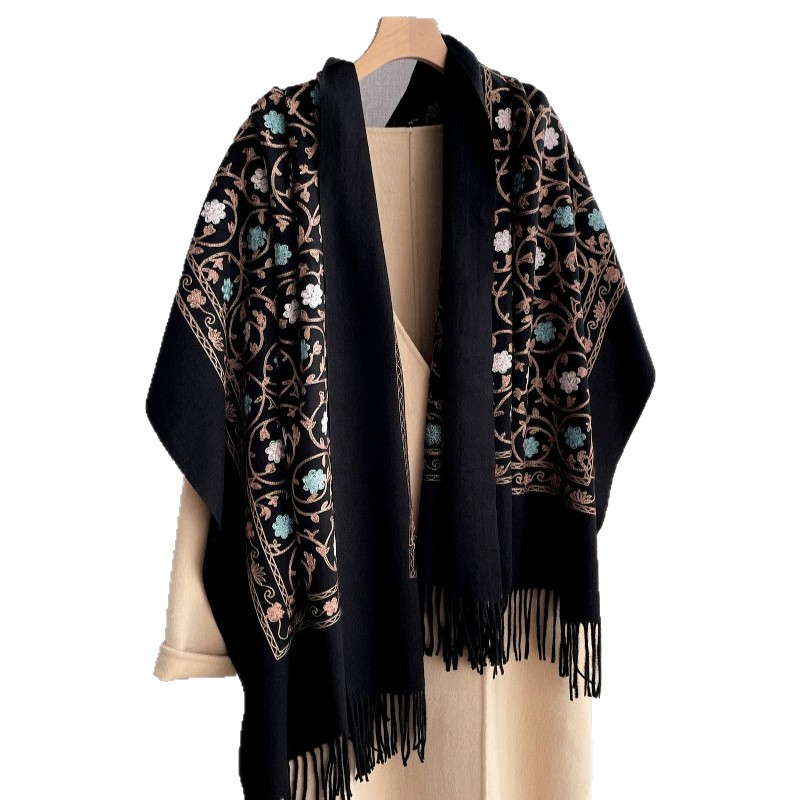 Cashmere Scarf - Selendang Kasmir Bordir Baru 2025 untuk