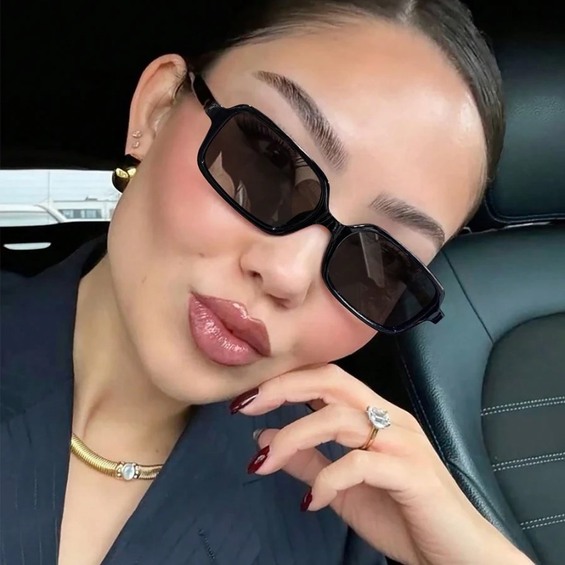 Designer Sunglasses - Kacamata Hitam Persegi Panjang Kecil Seksi