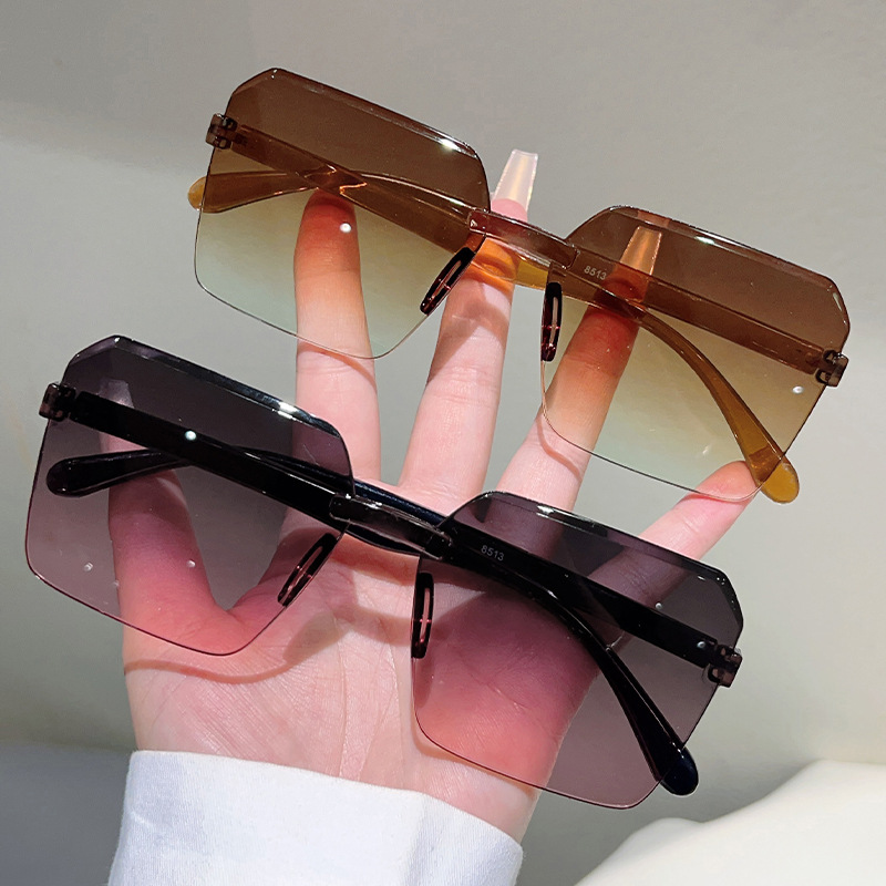 Kacamata Hitam Tanpa Bingkai V - Designer Sunglasses ulasan dan harga