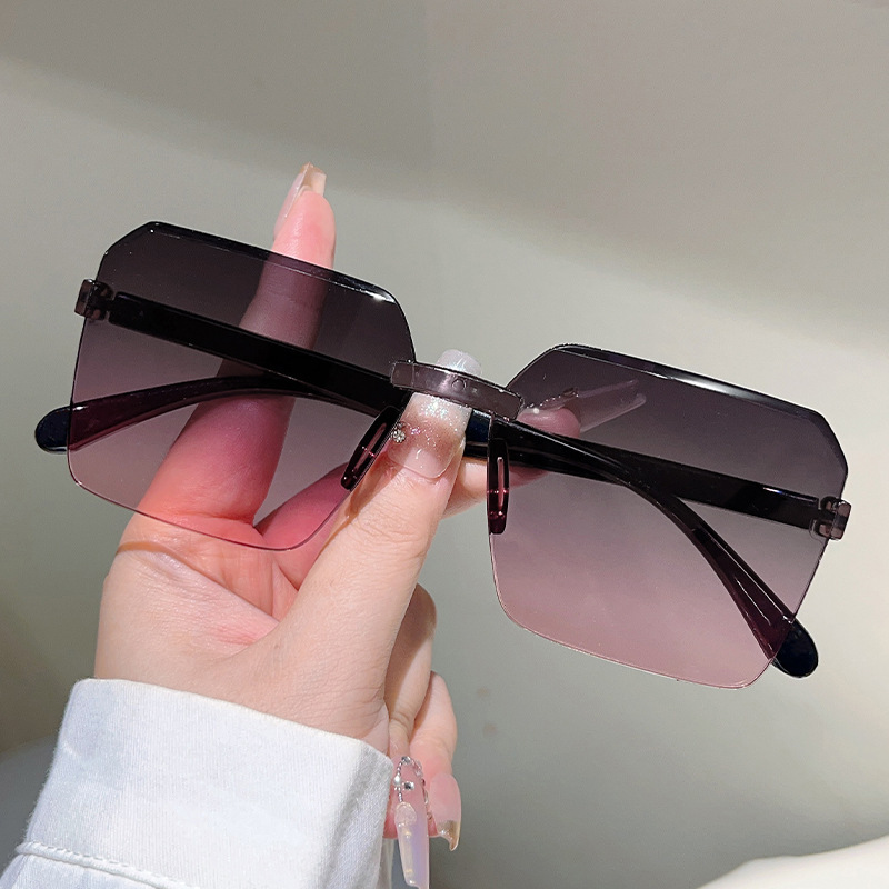Kacamata Hitam Tanpa Bingkai V - Designer Sunglasses ulasan dan harga