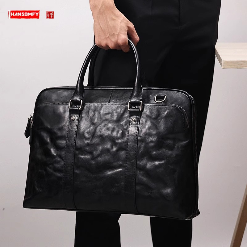 Tas Selempang Kulit Asli Pria  - Leather Briefcase ulasan dan harga