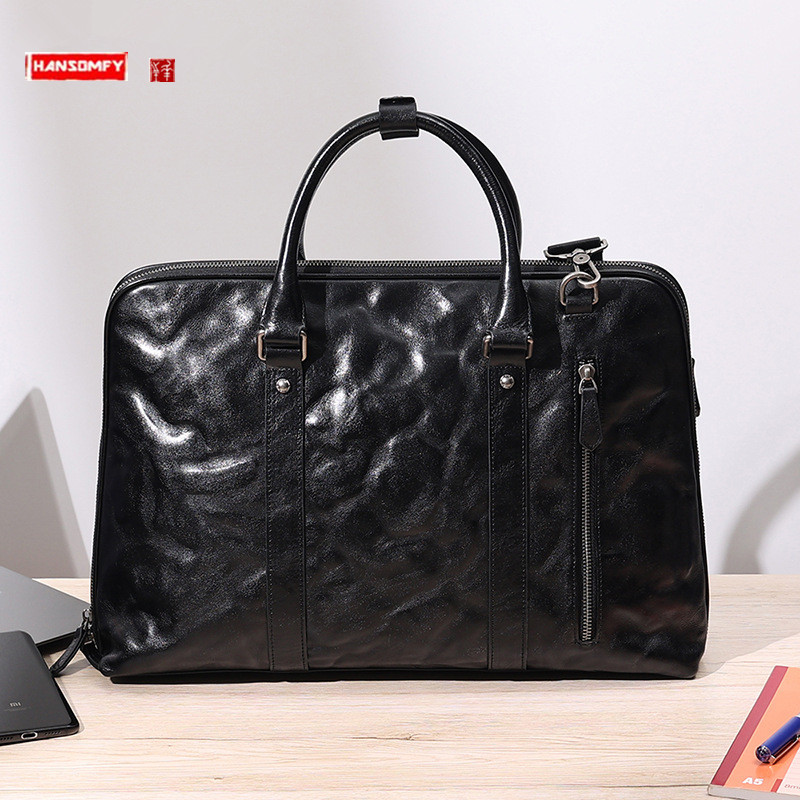 Tas Selempang Kulit Asli Pria  - Leather Briefcase ulasan dan harga