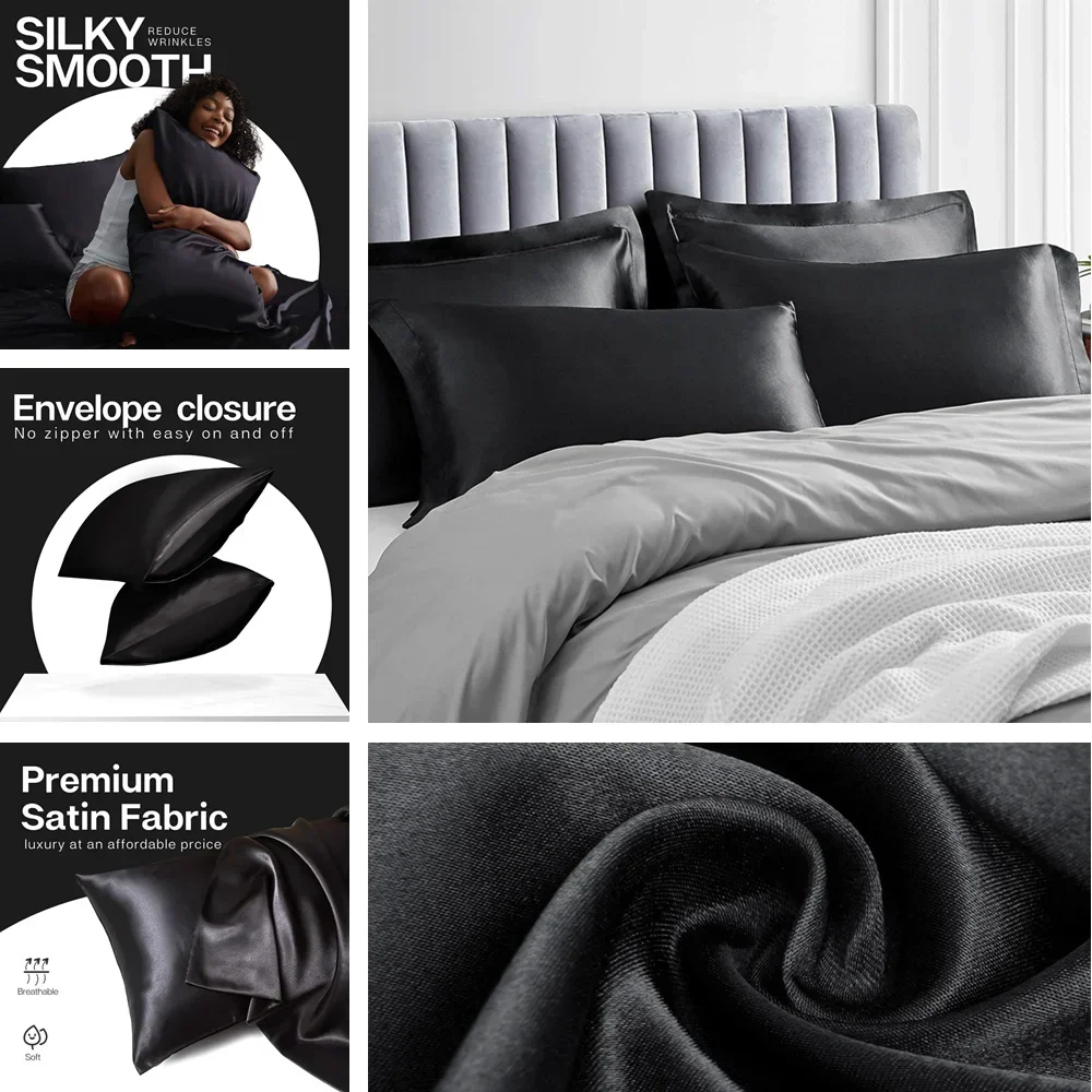 2 pak sarung bantal Satin untu - Silk Pillowcase ulasan dan harga
