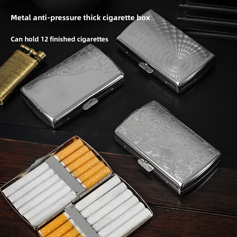 Kotak Penyimpanan Rokok Logam  - Premium Cigar Case ulasan dan harga
