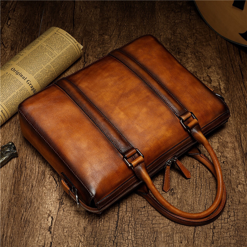 Tas Kerja Kulit Asli YETTIES | - Leather Briefcase ulasan dan harga