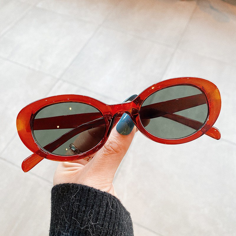 Kacamata Hitam Oval Kecil Vint - Designer Sunglasses ulasan dan harga