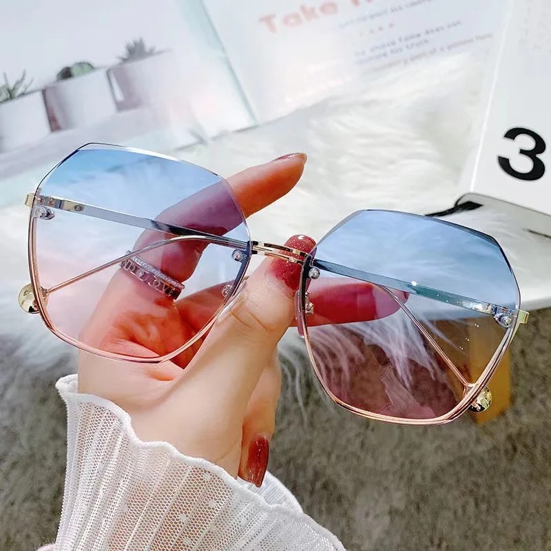 Kacamata Hitam Logam Poligonal - Designer Sunglasses ulasan dan harga