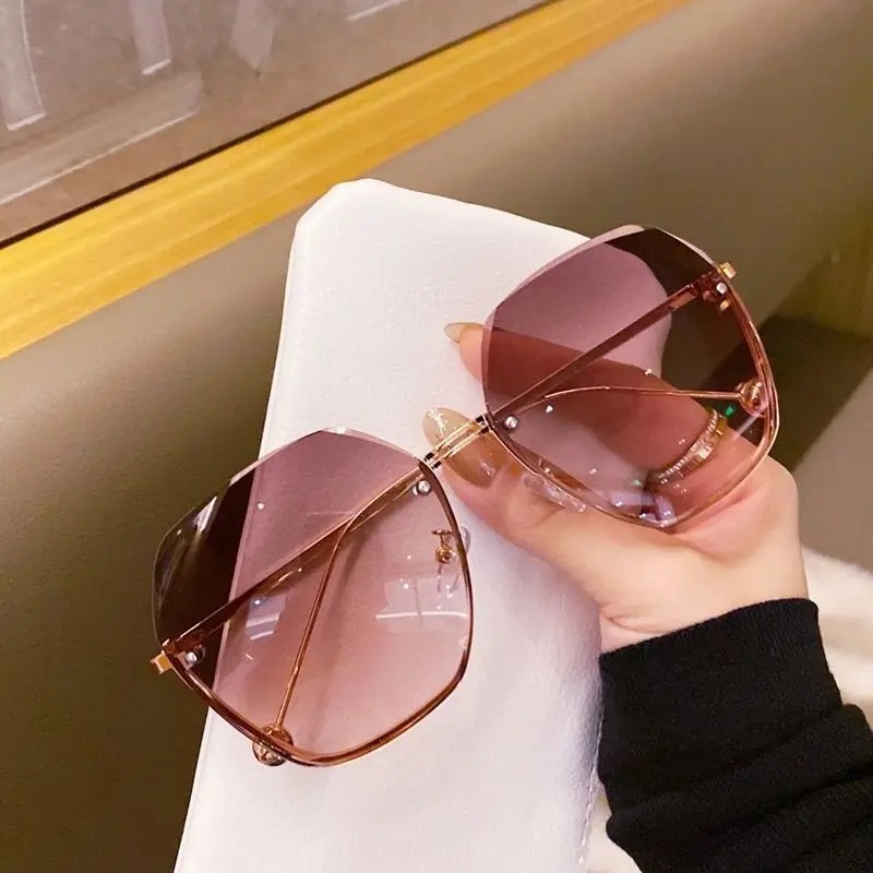Kacamata Hitam Logam Poligonal - Designer Sunglasses ulasan dan harga