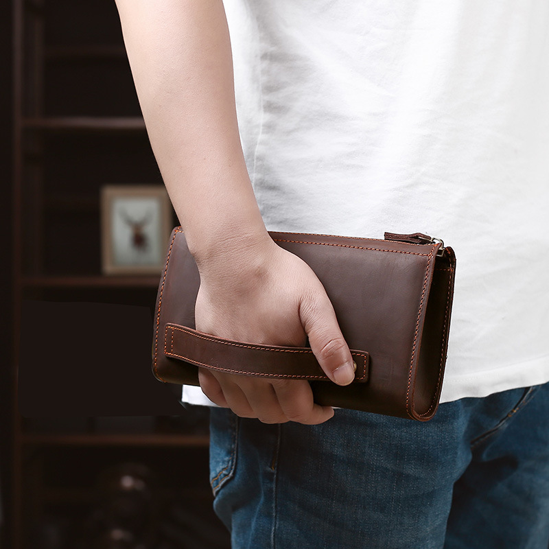 Dompet Pria Panjang Model Clut - Leather Wallet Men ulasan dan harga