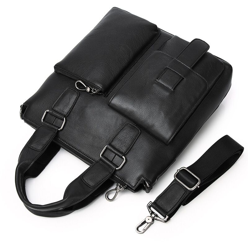 Tas Tangan Vertikal Pria Tas K - Leather Briefcase ulasan dan harga