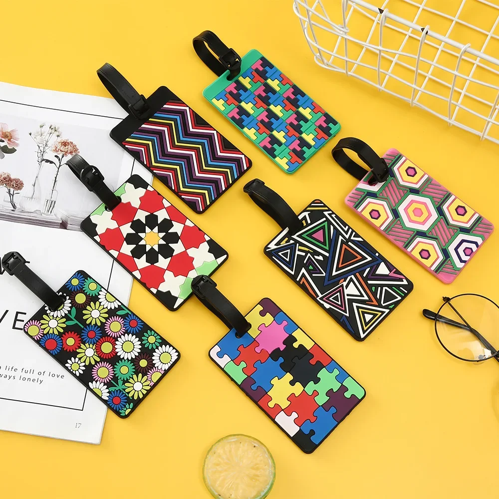 1 buah Tag bagasi geometris ko - Travel Luggage Set ulasan dan harga