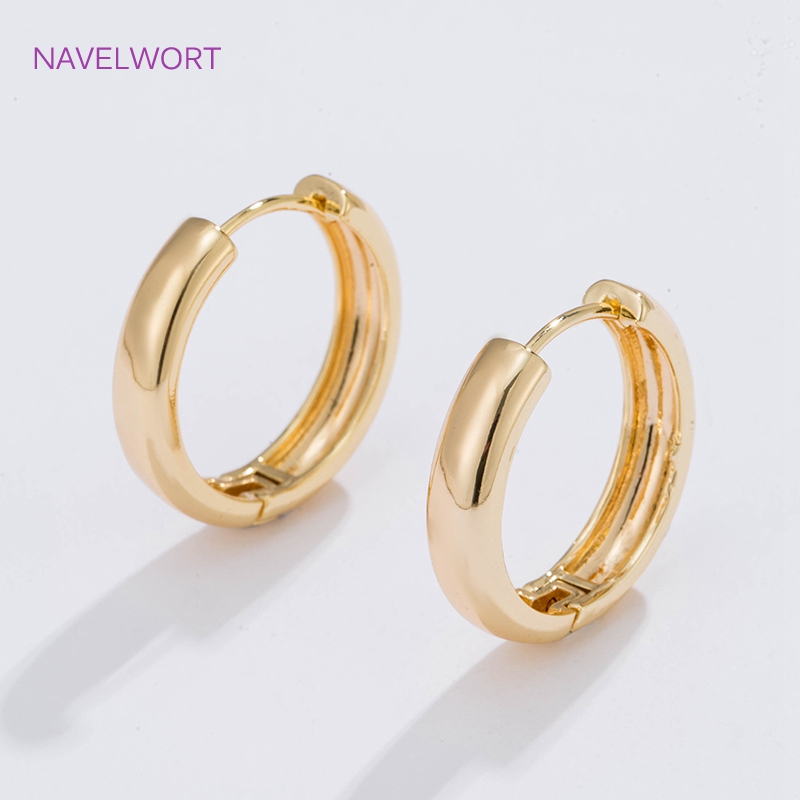 6 Ukuran Anting Lingkaran Berl - Gold Plated Jewelry ulasan dan harga