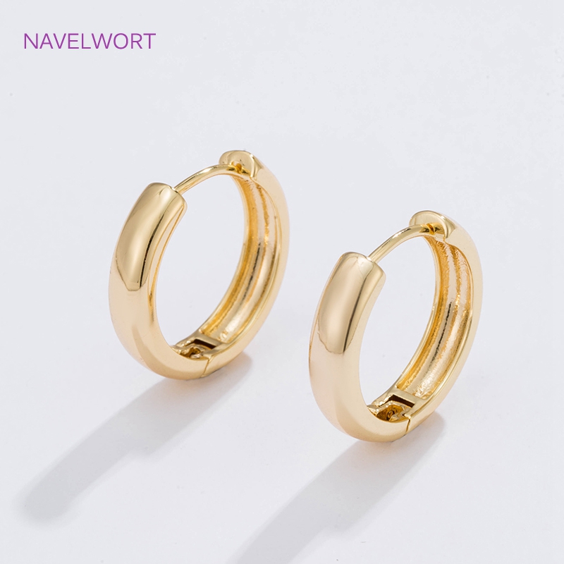 6 Ukuran Anting Lingkaran Berl - Gold Plated Jewelry ulasan dan harga