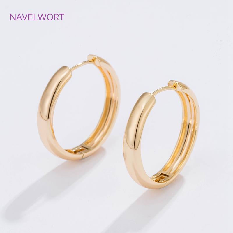 6 Ukuran Anting Lingkaran Berl - Gold Plated Jewelry ulasan dan harga