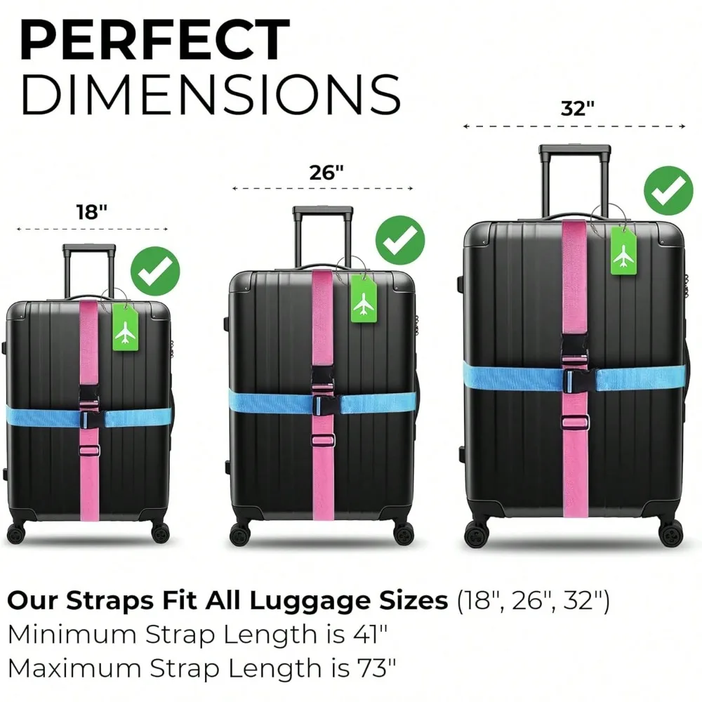 Set Tali Pengikat Koper dengan - Travel Luggage Set ulasan dan harga