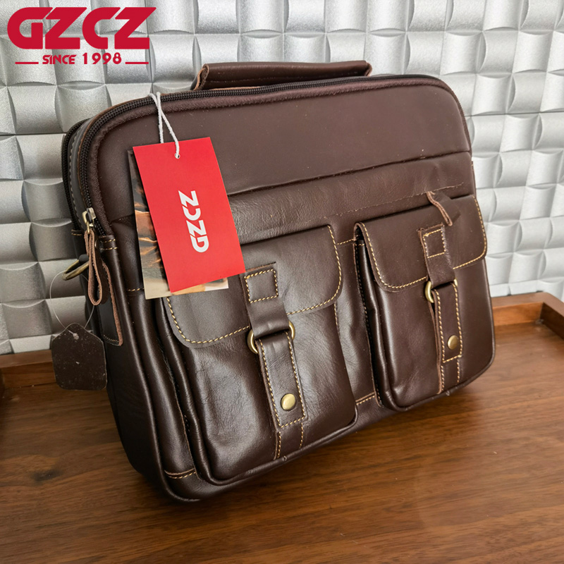 Tas Selempang Pria GZCZ, Tas K - Leather Briefcase ulasan dan harga