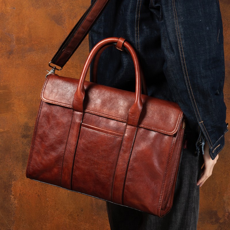 Tas Tangan Kulit Samak Nabati  - Leather Briefcase ulasan dan harga