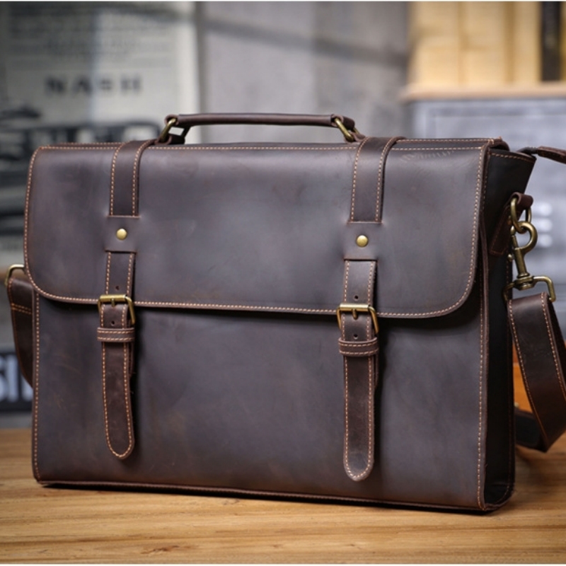 Tas tangan pria kulit asli mew - Leather Briefcase ulasan dan harga