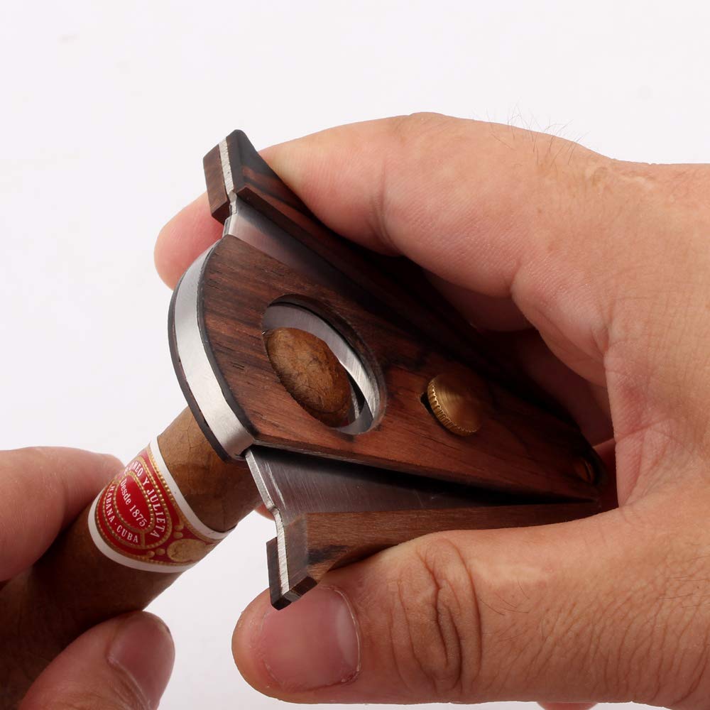Pisau pemotong cerutu kayu pis - Premium Cigar Case ulasan dan harga
