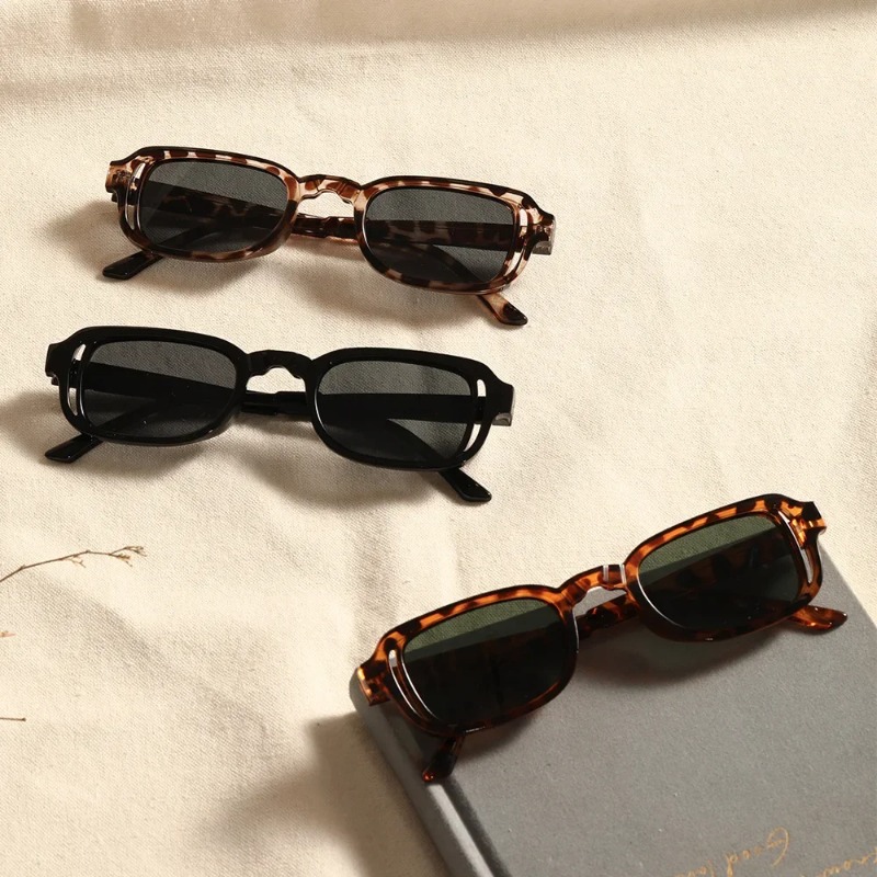 Kacamata Hitam Persegi Panjang - Designer Sunglasses ulasan dan harga