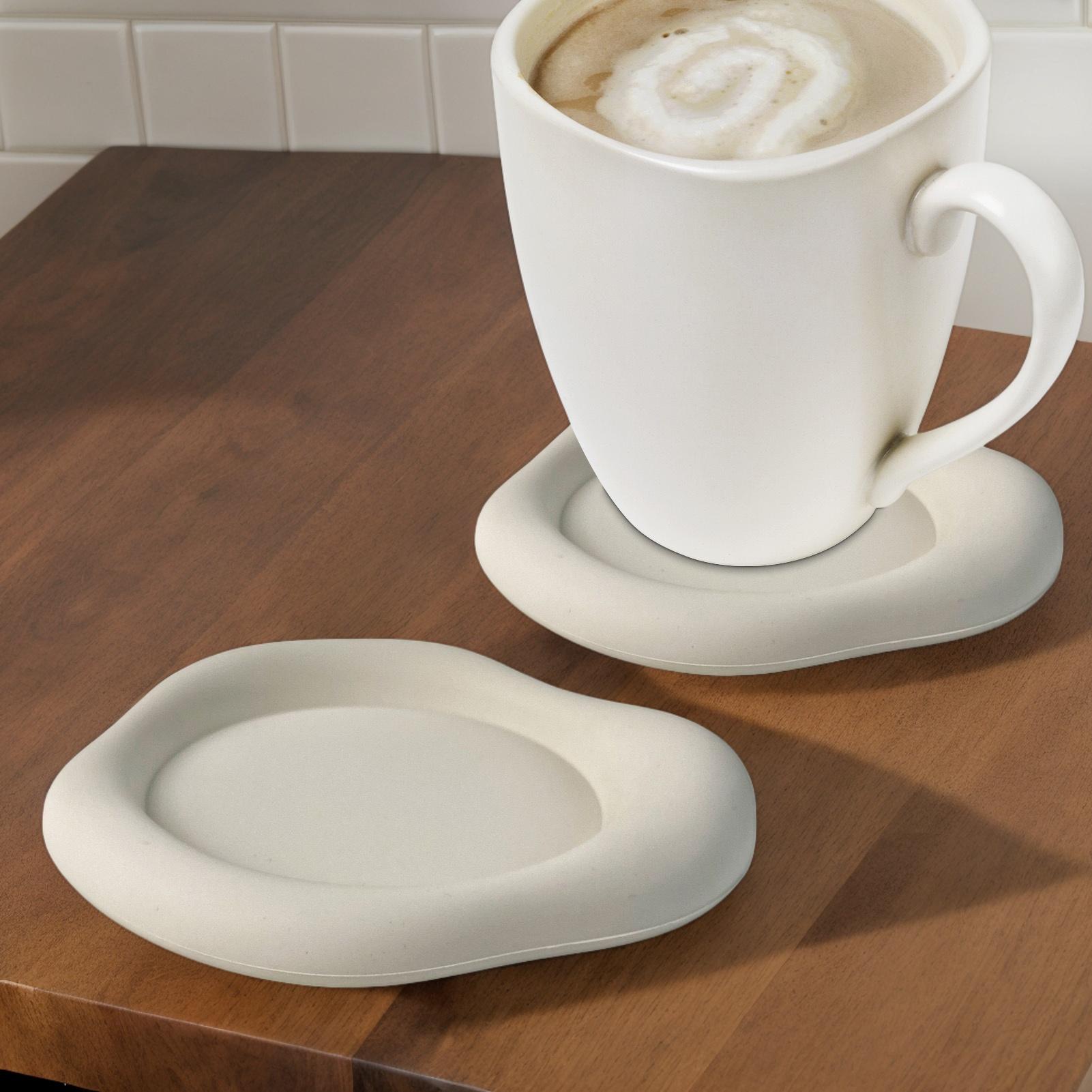 Alas Minuman Silikon Anti Seli - Marble Coaster Set ulasan dan harga
