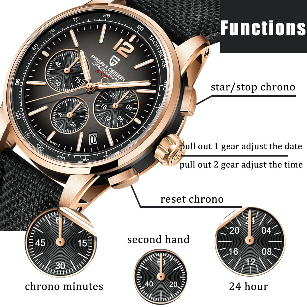 PAGANI DESIGN Jam Tangan Pria  - Luxury Watch Men ulasan dan harga