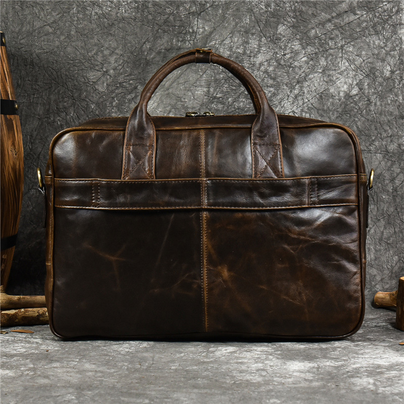 Tas tangan kulit asli mewah un - Leather Briefcase ulasan dan harga
