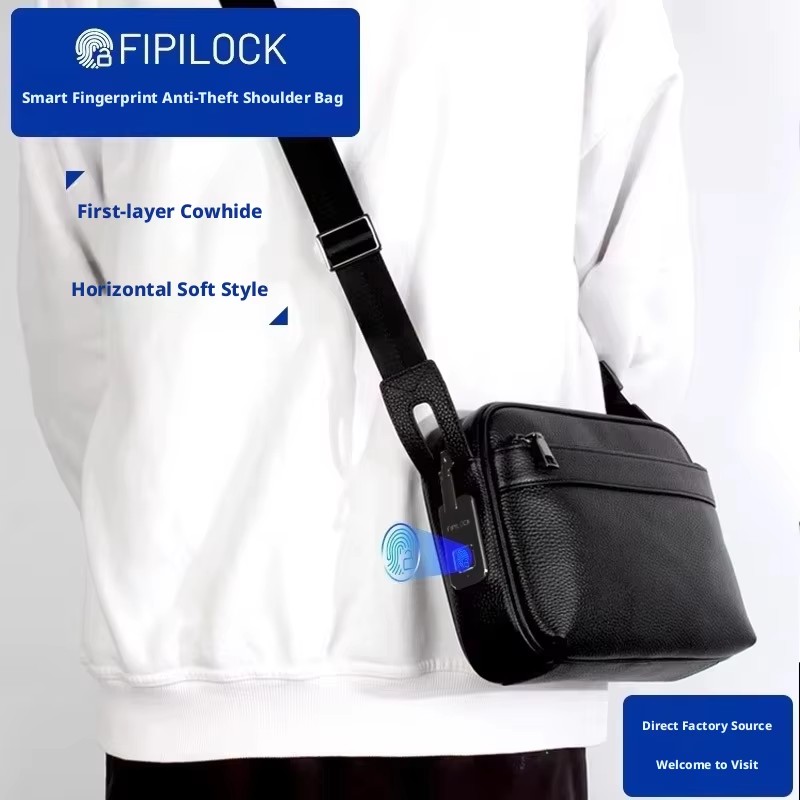 Tas Kunci Sidik Jari Pria, Tas - Leather Wallet Men ulasan dan harga