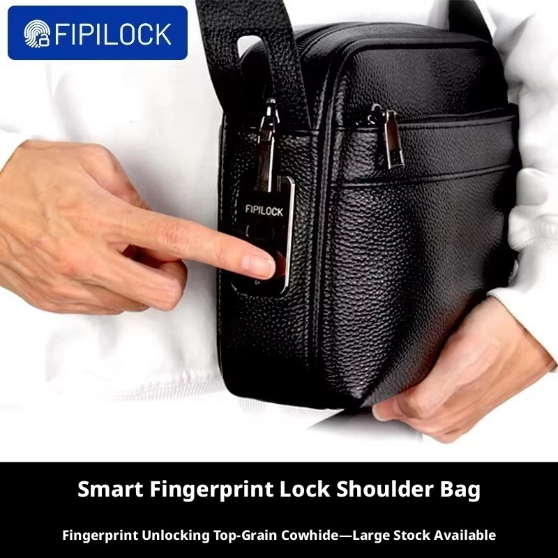 Tas Kunci Sidik Jari Pria, Tas - Leather Wallet Men ulasan dan harga