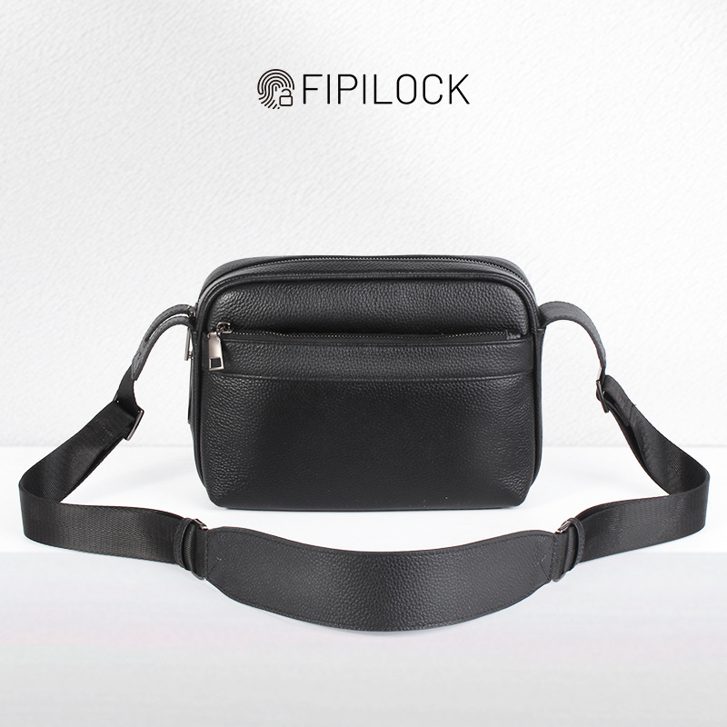 Tas Kunci Sidik Jari Pria, Tas - Leather Wallet Men ulasan dan harga
