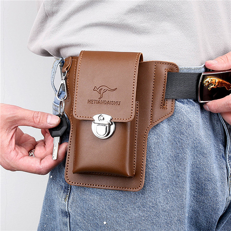 Tas Sabuk Ponsel untuk Pria, K - Leather Wallet Men ulasan dan harga