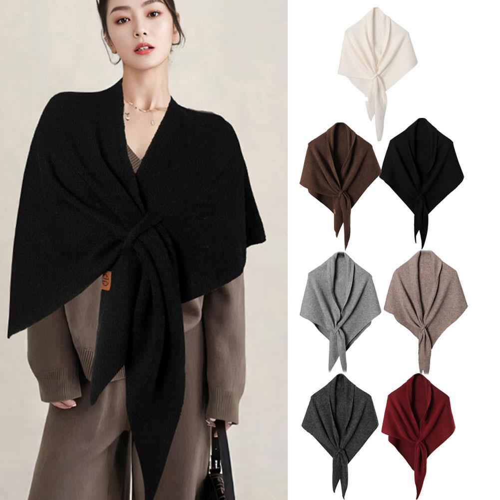 Selendang Segitiga Rajut Wol C - Cashmere Scarf ulasan dan harga