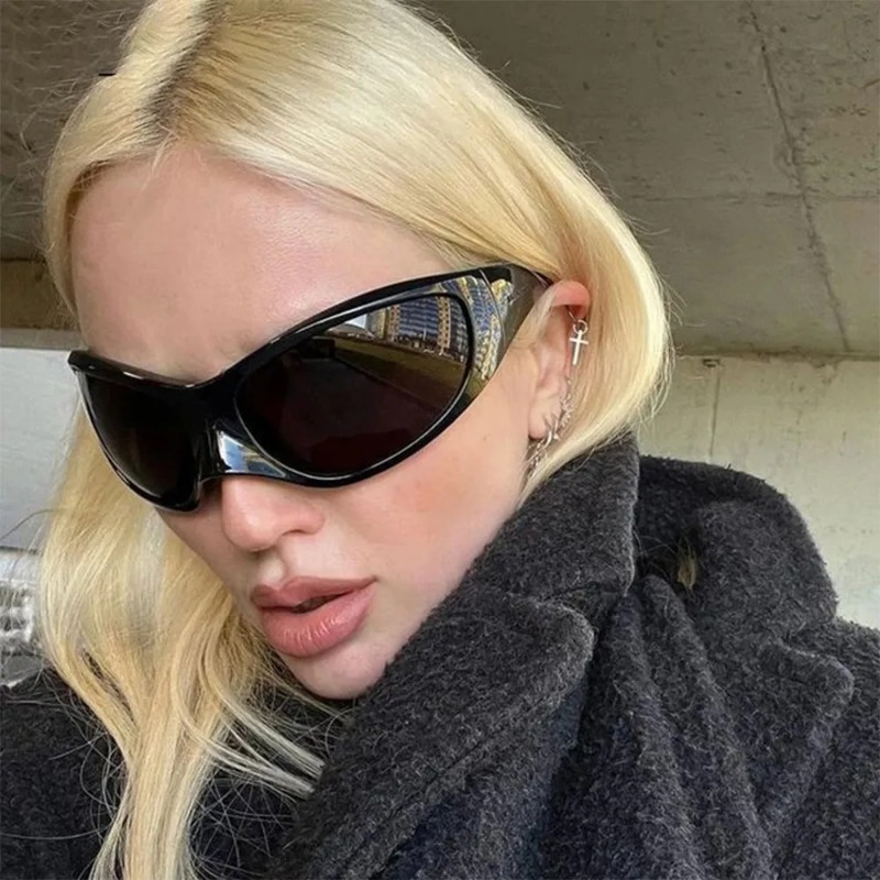 Kacamata Punk Y2K Baru Wanita  - Designer Sunglasses ulasan dan harga