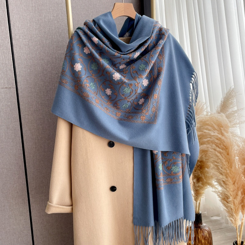 Selendang Kasmir Bordir Baru 2 - Cashmere Scarf ulasan dan harga