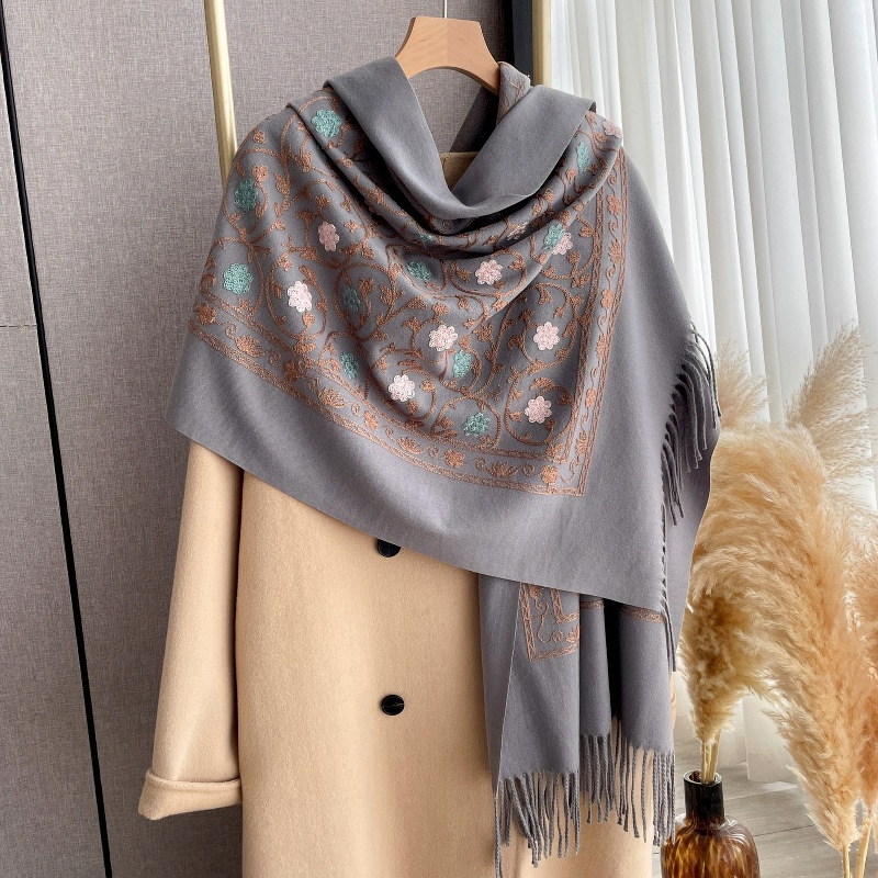 Selendang Kasmir Bordir Baru 2 - Cashmere Scarf ulasan dan harga
