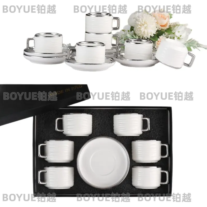 Set Cangkir dan Piring Kopi Ke - Luxury Gift Set ulasan dan harga