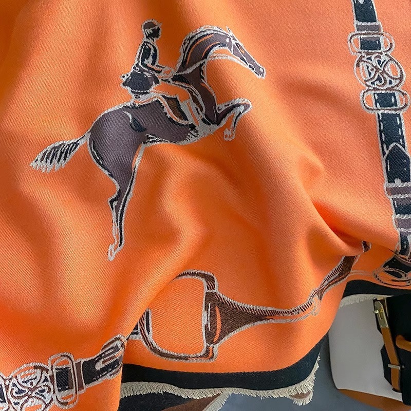 Syal Kasmir Imitasi Retro Ride - Cashmere Scarf ulasan dan harga