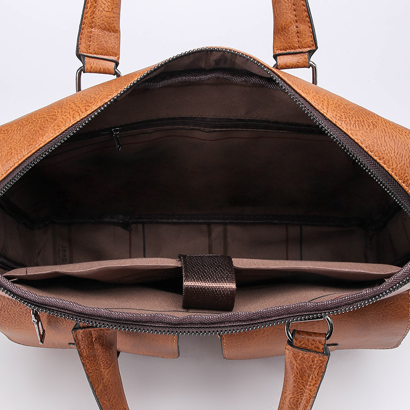 CFUN YA Tas Tangan Pria Baru 1 - Leather Briefcase ulasan dan harga