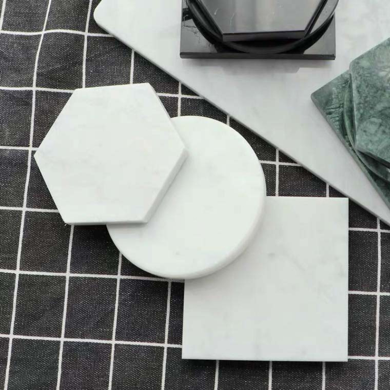 Tatakan Gelas Marmer Alami Tat - Marble Coaster Set ulasan dan harga