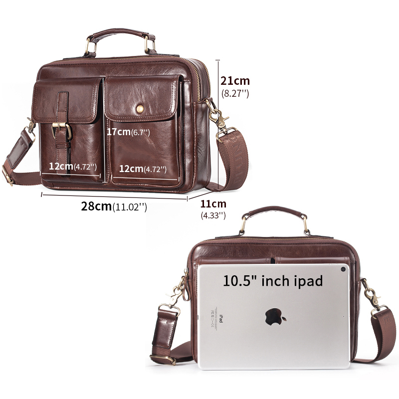 Tas Kurir Kulit Sapi Baru Tas  - Leather Briefcase ulasan dan harga